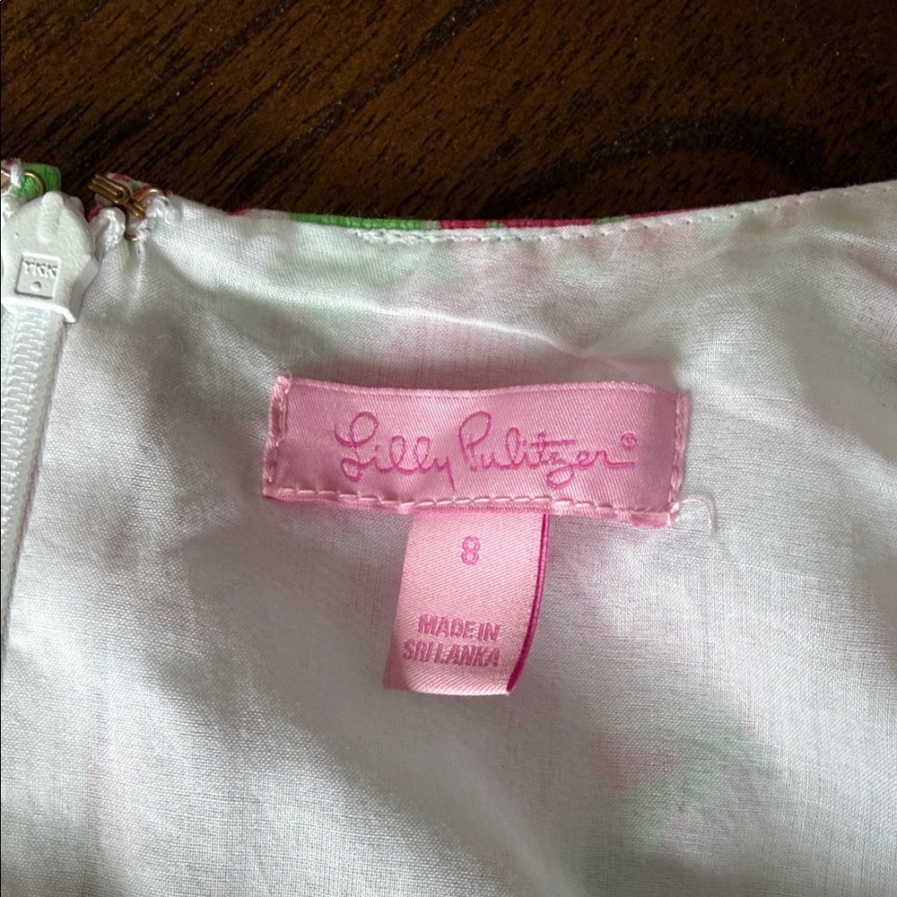 Lilly Pulitzer Hotty Pink & Lime Floral Shift Dress - Picture 5 of 6
